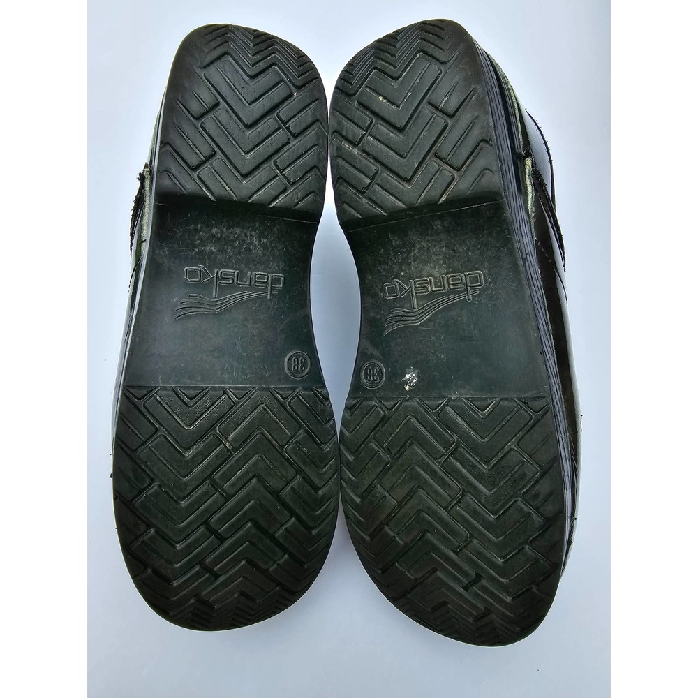DANSKO Professional Pewter Patent Leather MULE CLOG size EU 38 US 7 1/2 - 8 - Picture 8 of 8